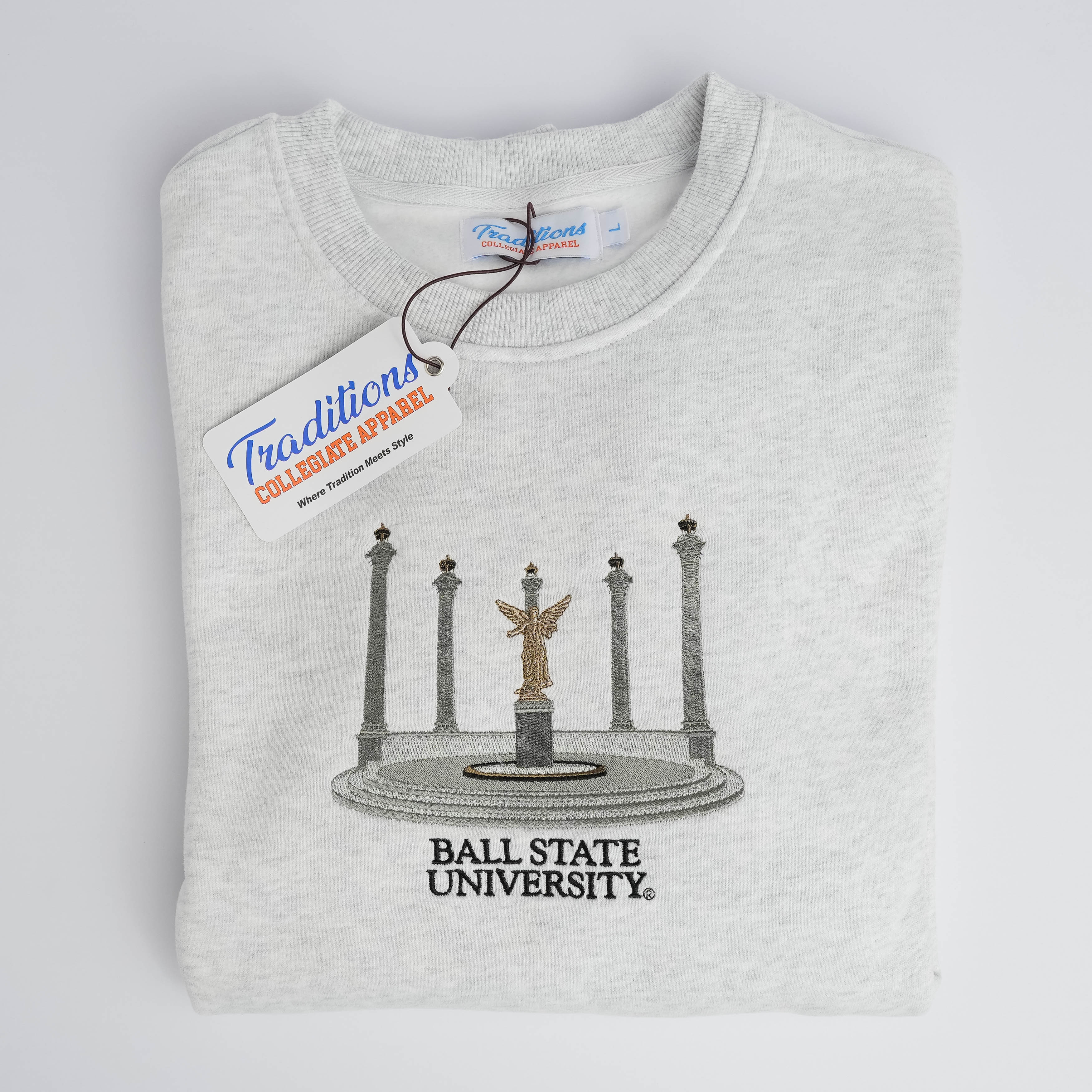 Ball State Crewneck - Heather Grey