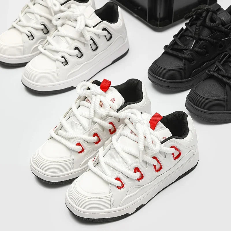 Trendy men's shoes, outdoor sports new thick-soled breathable casual shoes, non-slip and comfortable running shoes, tennis shoes