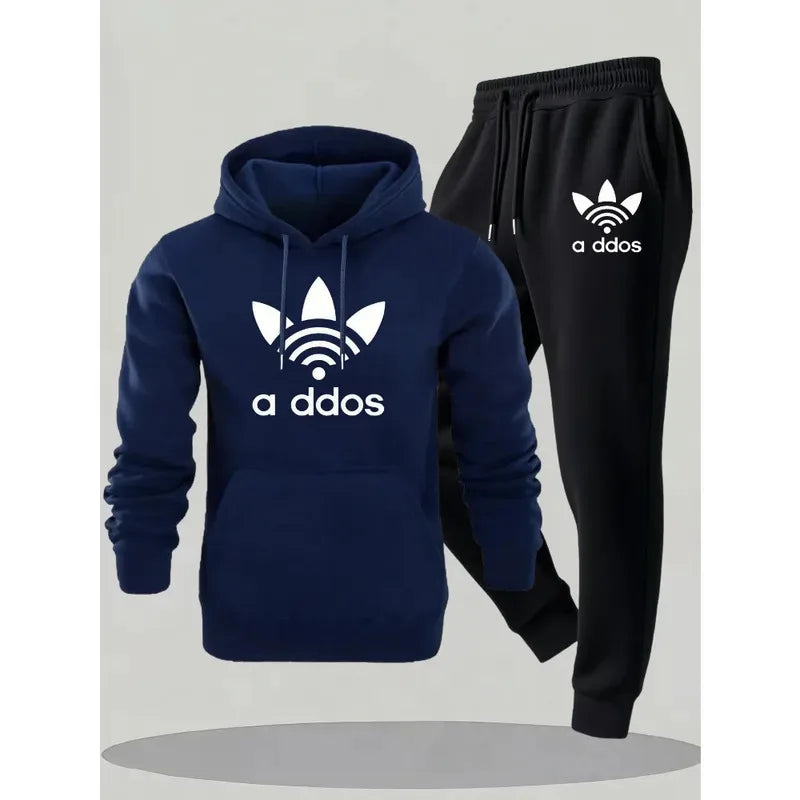 New Fall and Winter Fashionable Men's Suits. Popular Men's Printed, Comfortable and Breathable Clothing. Men's Hooded