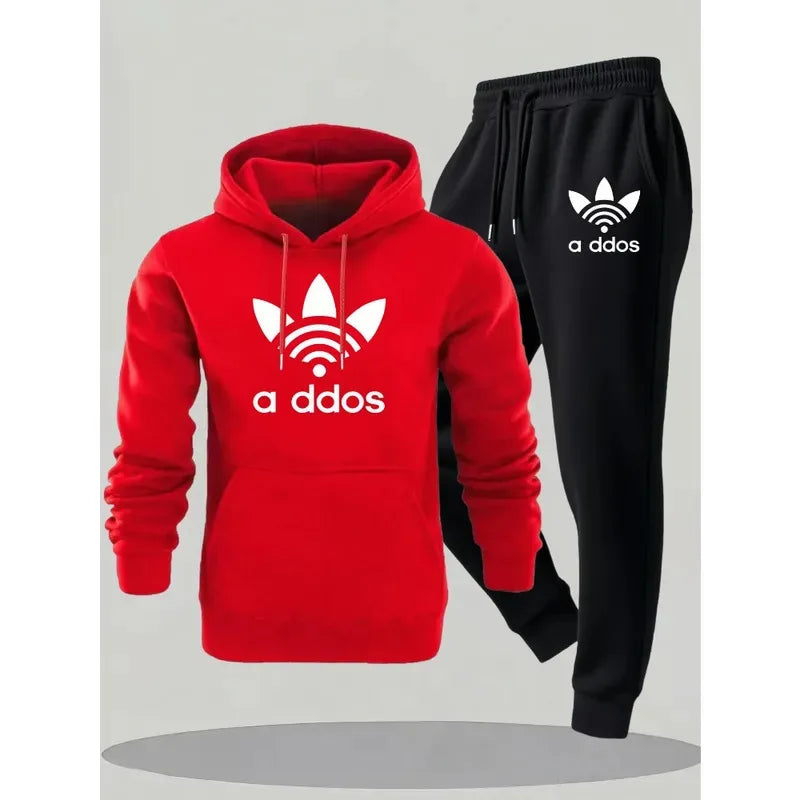 New Fall and Winter Fashionable Men's Suits. Popular Men's Printed, Comfortable and Breathable Clothing. Men's Hooded