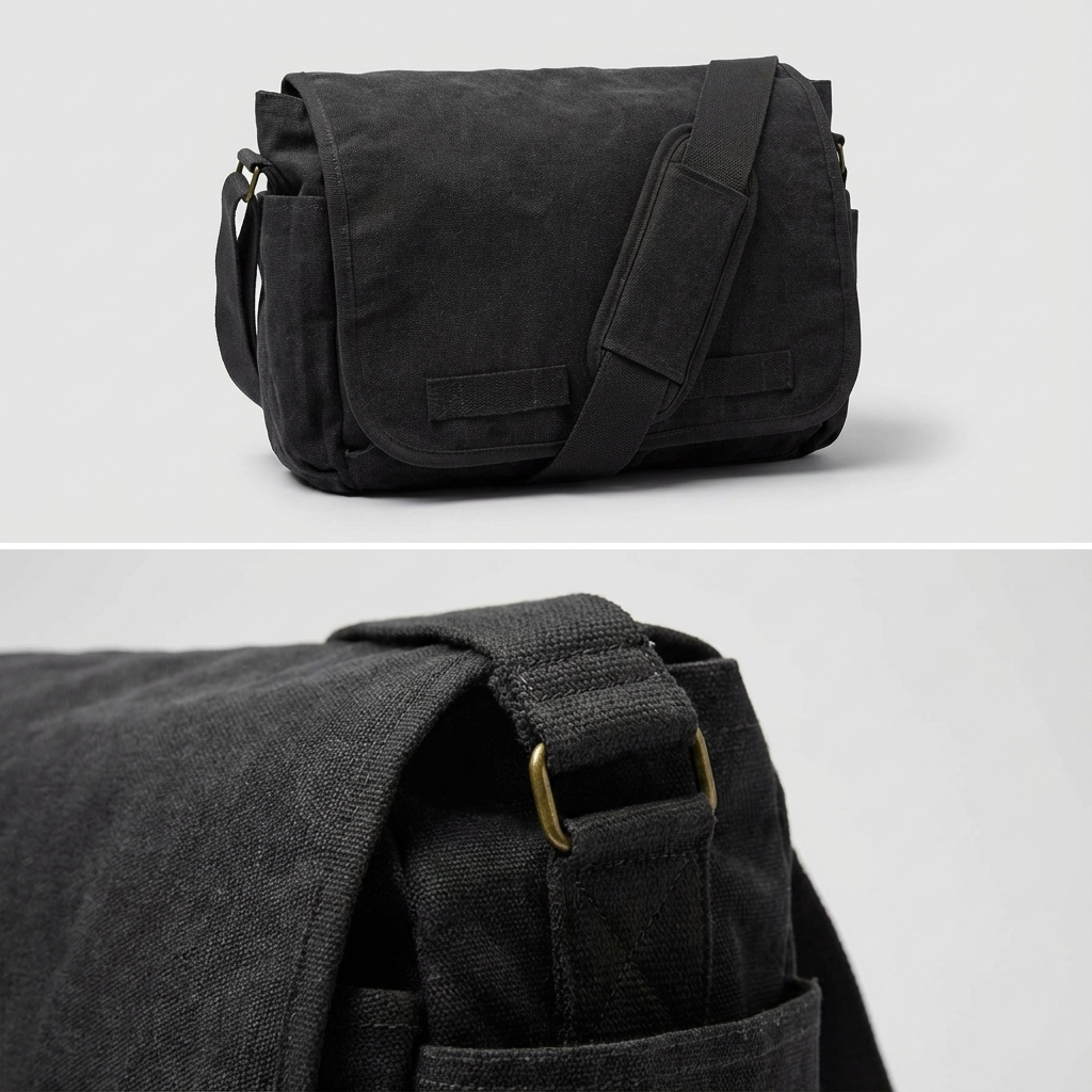 Men's Canvas Messenger Bag – Modern Work Carry