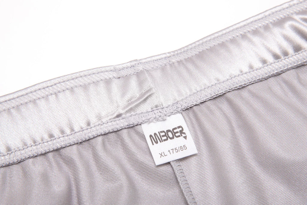 Men's Summer Silk Satin Solid Color Loungewear Shorts Casual Loose Home Pajamas Sleep Soft Bottoms Boxer Cool And Comfortable