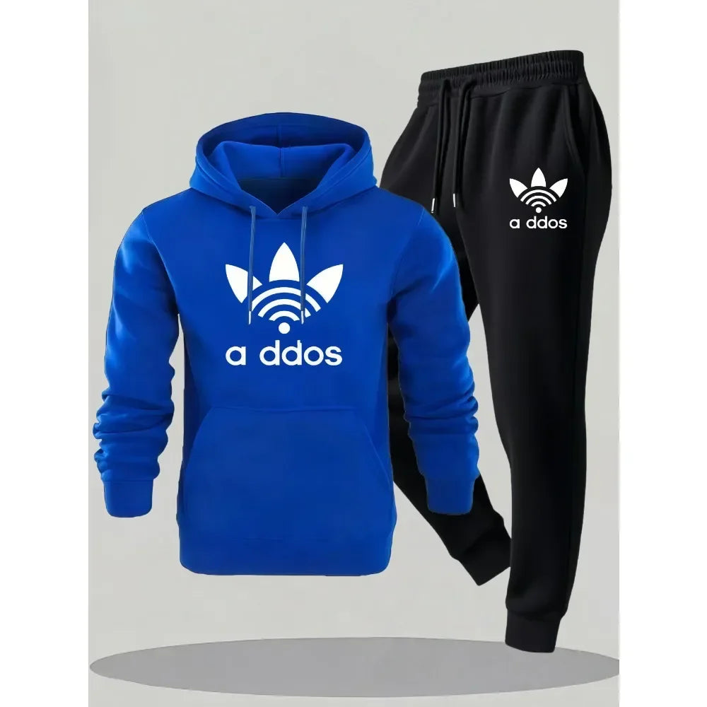 New Fall and Winter Fashionable Men's Suits. Popular Men's Printed, Comfortable and Breathable Clothing. Men's Hooded
