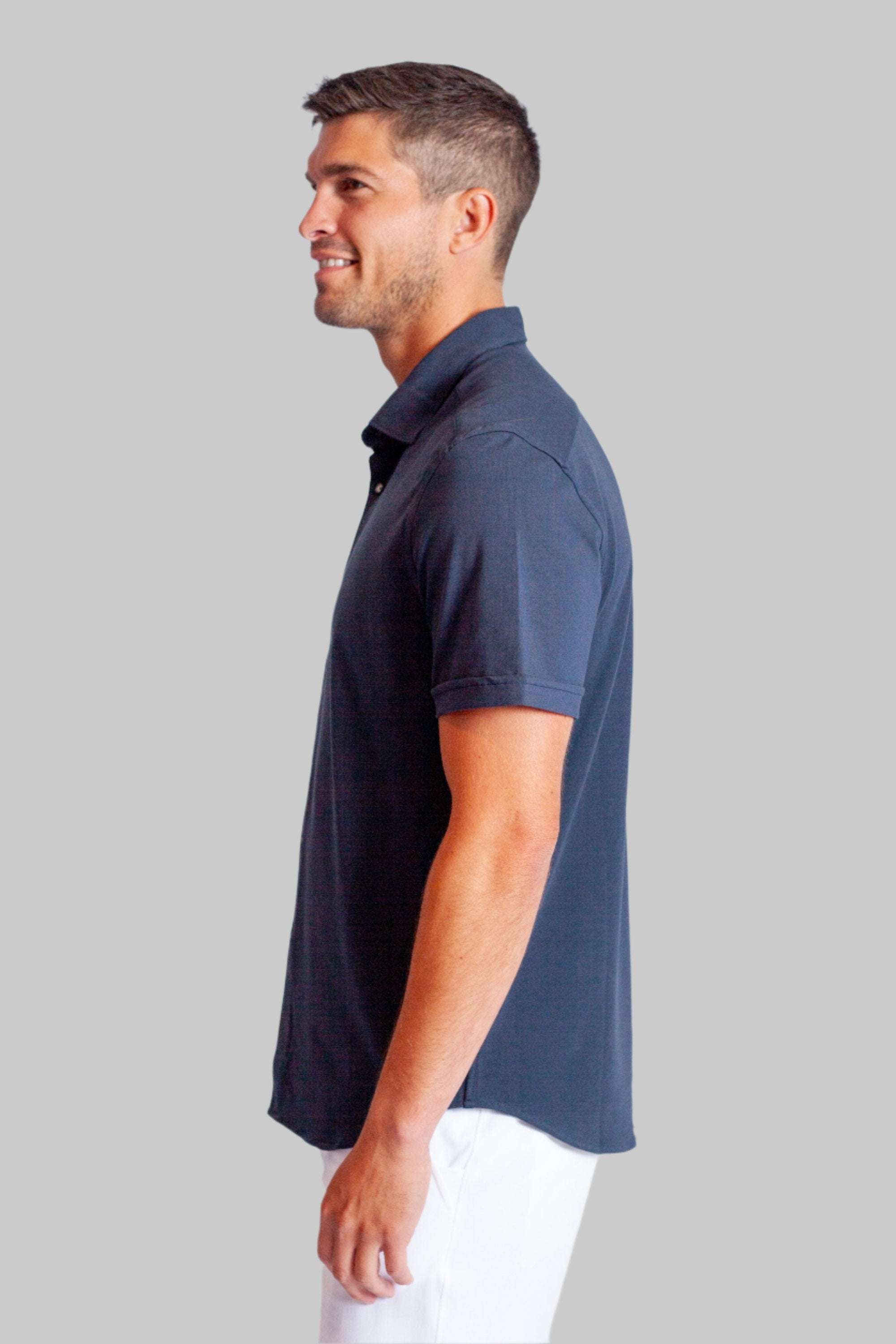 Buki Cinqo 'Single Shot' Short Sleeve Shirt - Blue Night