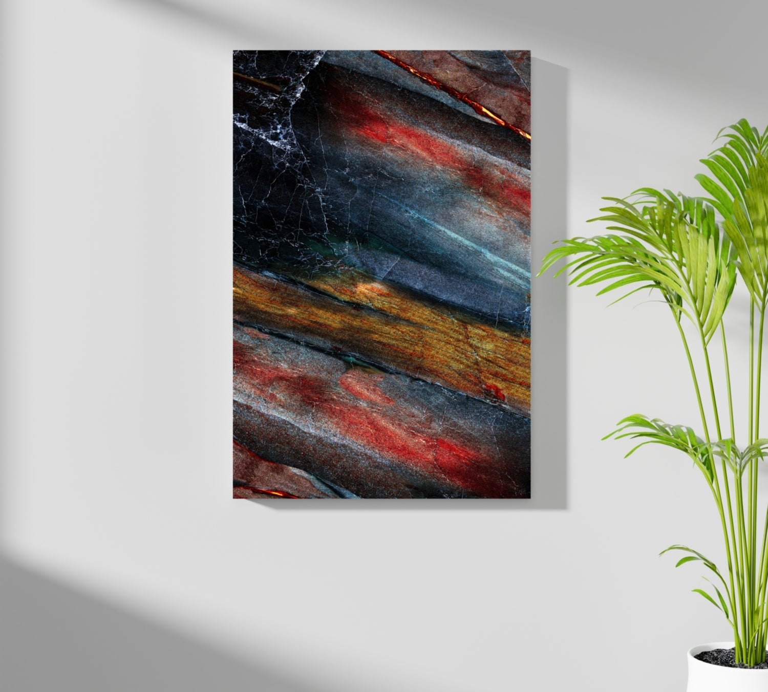 Abstract Colorful Marble Aluminum Print
