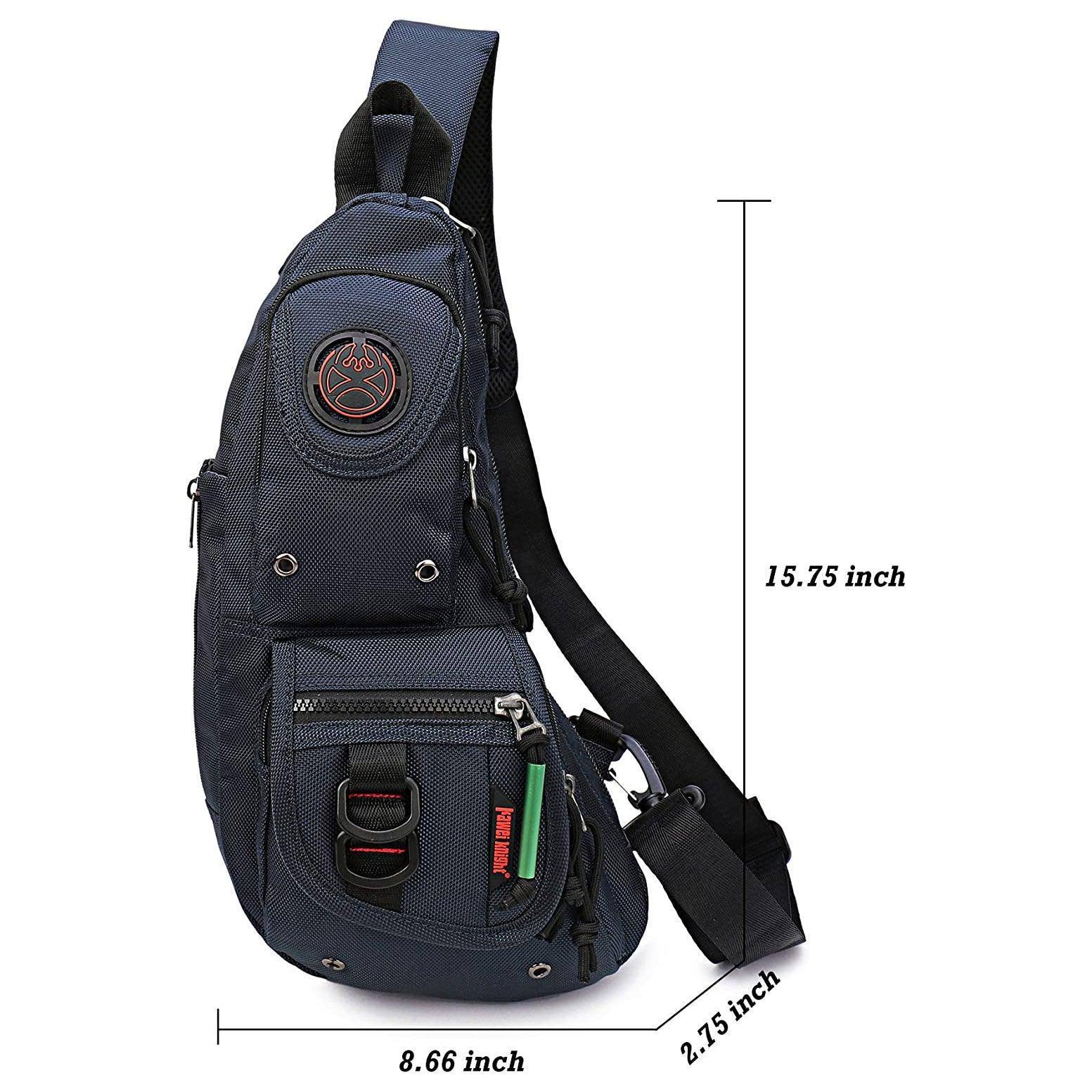 Men's Nylon Sling Bag – Compact Travel Carry
