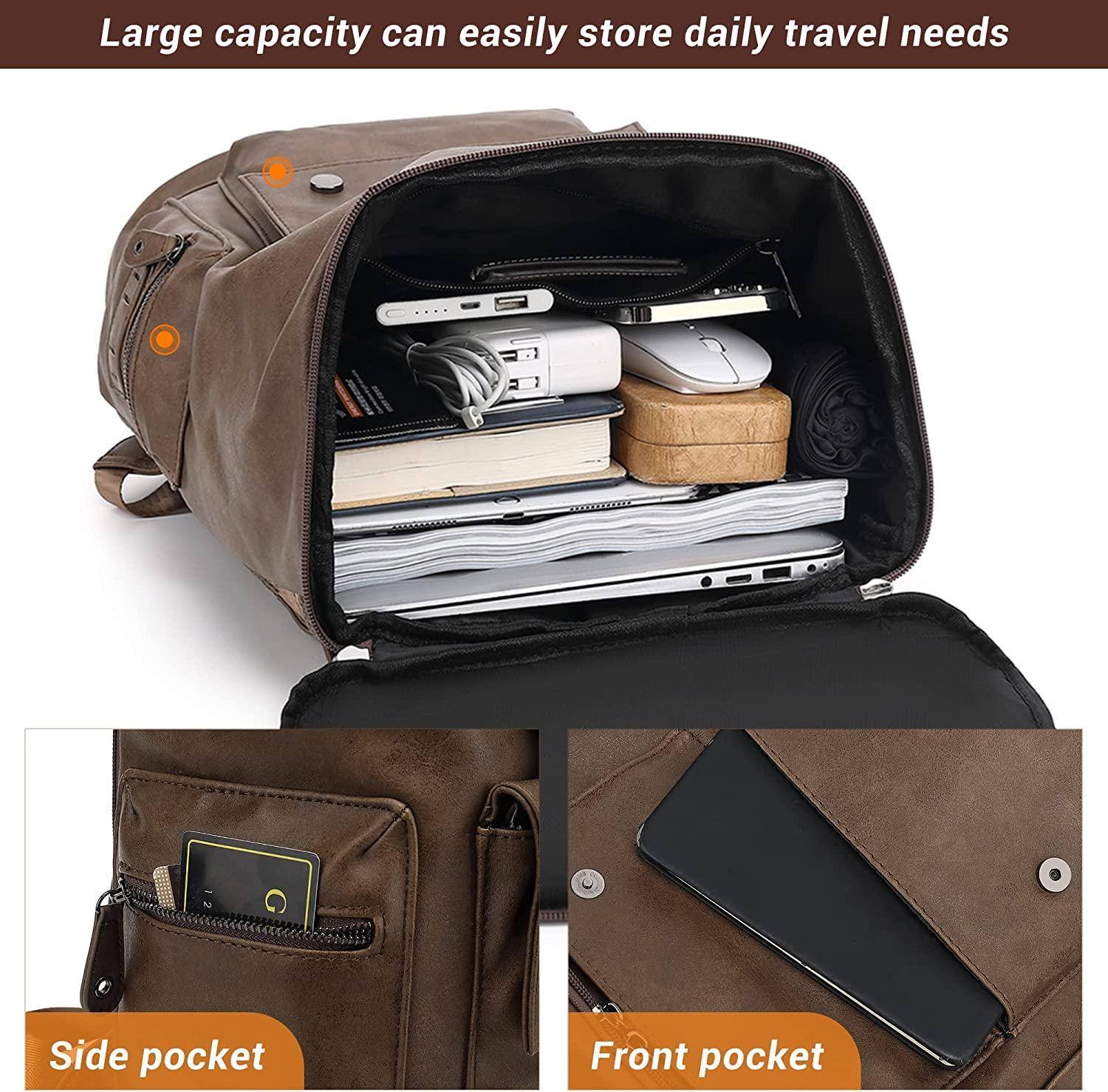 Men's Leather Backpack – Executive Commuter Carry