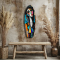 Cubist Muse Glass Wall Art