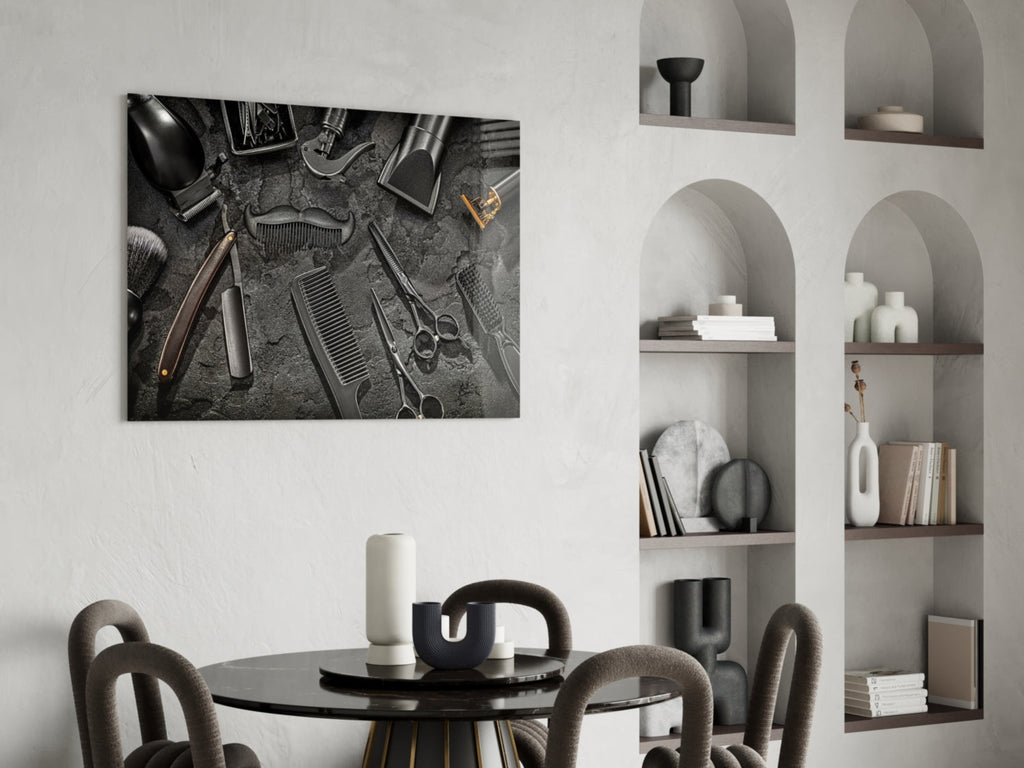 The Art Of Barbering Glass Wall Art